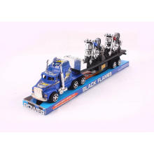 33CM with 2 motorcycle printed Tractor trailer truck friction cars